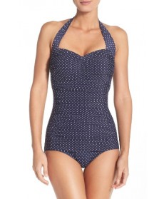 Miraclesuit 'Pin Point Spellbound' Underwire One-Piece Swimsuit - Blue