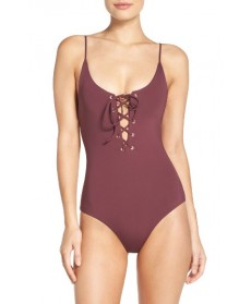 Tavik Monahan One-Piece Swimsuit - Burgundy