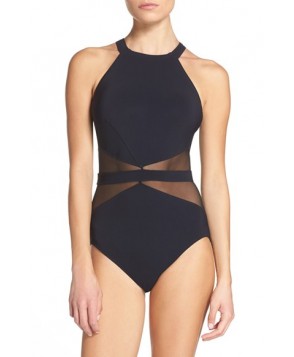 Profile By Gottex Marble One-Piece Swimsuit  - Black