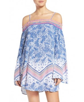 Green Dragon Sunset Beach Cover-Up Tunic - None