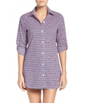 Tommy Bahama Geo-Graphy Cover-Up Shirt