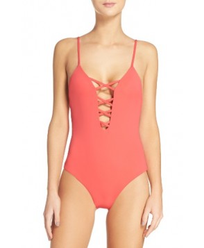 Mara Hoffman One-Piece Swimsuit - Coral