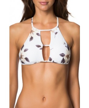 O'Neill Bianca High Neck Halter Bikini Top - White