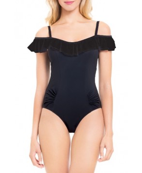 Profile By Gottex Gala Off The Shoulder One-Piece Swimsuit - Black