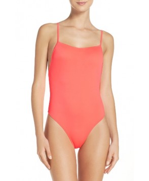 Solid & Striped Chelsea One-Piece Swimsuit - Orange