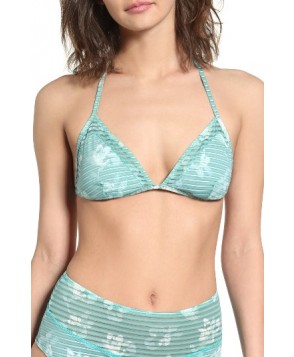 Rvca In Bloom Triangle Bikini Top - Green