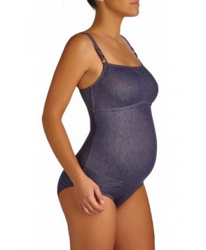 Pez D'Or One-Piece Maternity Swimsuit - Blue