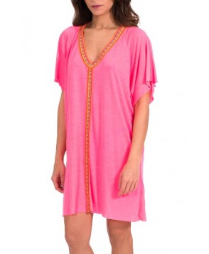 Pitusa Abaya Cover-Up Minidress - Pink