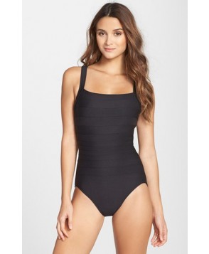 Miraclesuit 'Spectra' Banded Maillot - Black