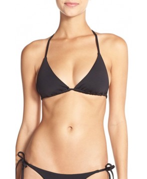 Becca 'Color Code' Triangle Bikini Top  - Black