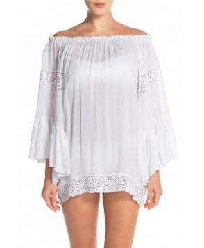 Surf Gypsy Crochet Inset Ombre Cover-Up Top
