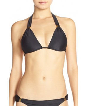 Vix Swimwear 'Soild Sunset Bia Tube' Halter Bikini Top  - Black