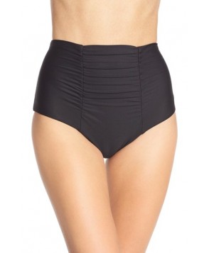 Becca 'Color Code' High Waist Bikini Bottoms  - Black