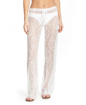 Becca 'Amore' Lace Swim Cover Up Pants  - White