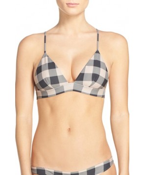 Acacia Swimwear 'Awapuhi' Cross Back Bikini Top  - Black
