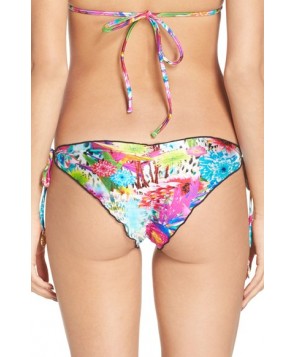 Luli Fama Side Tie Bikini Bottoms  - Pink