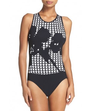 Profile By Gottex Rambling Rose One-Piece Swimsuit  - Black