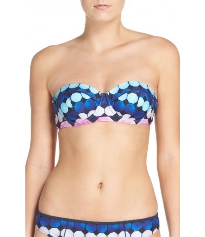 Ted Baker London Marina Mosaic Bikini Top4C/D - Blue