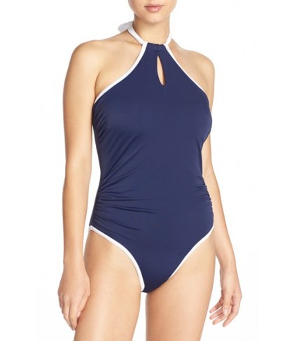 Freya 'In The Navy' Underwire One-Piece Swimsuit DD - Blue