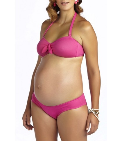 Pez D'Or 'Rimini' Textured Maternity Bikini - Pink